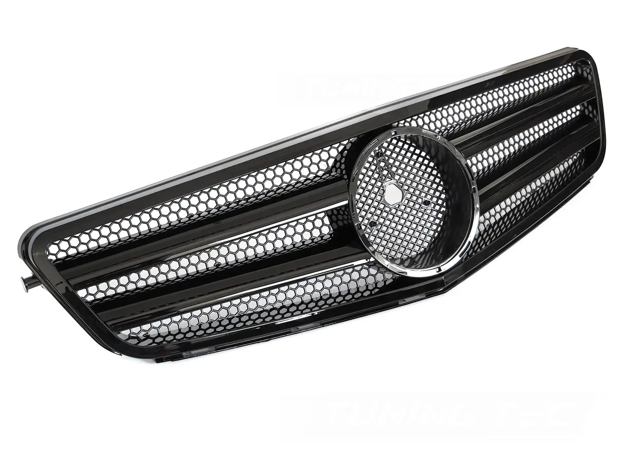 Front Grille Mercedes C-Class W204 / S204 07-14 Sport Glossy Black