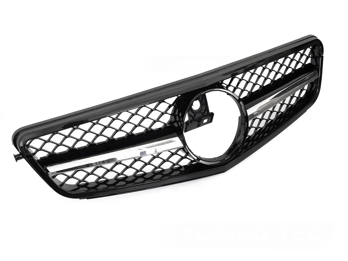 Front Grille Mercedes C-Class W204 / S204 07-14 SL Style Black Chrome