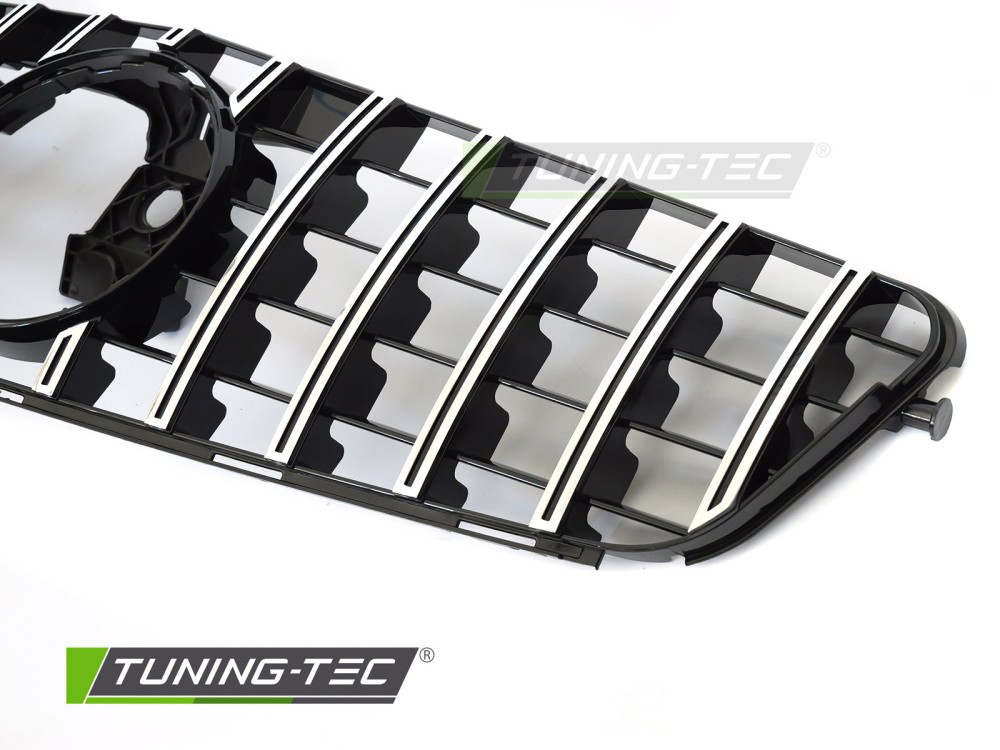 Front Grille Mercedes C-Class W204 / S204 07-14 Sport Black Chrome GT Style – náhľad 3