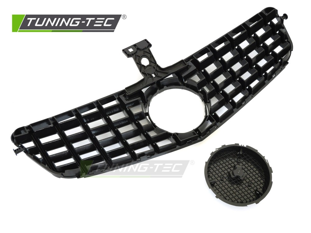 Front Grille Mercedes C-Class W204 / S204 07-14 Sport Black Chrome GT Style – náhľad 4