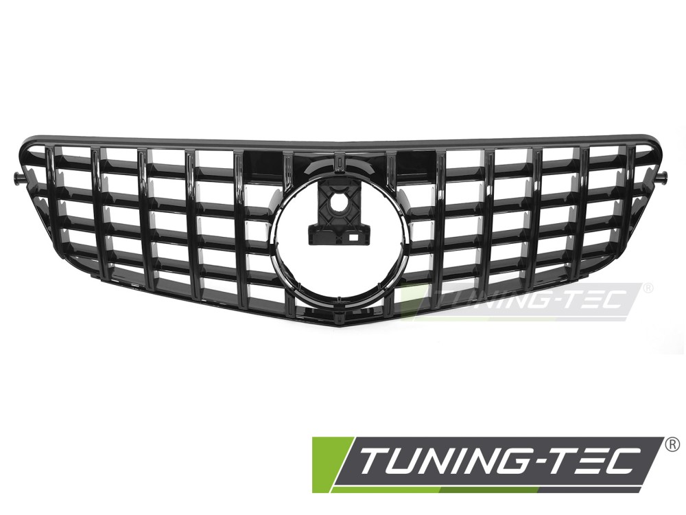Front Grille Mercedes C-Class W204 / S204 07-14 GT Style Glossy Black – náhľad 2
