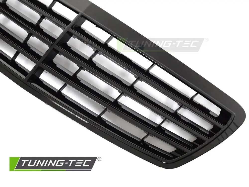 Front Grille Mercedes E-Class W211 / S211 02-06 Glossy Black – náhľad 3