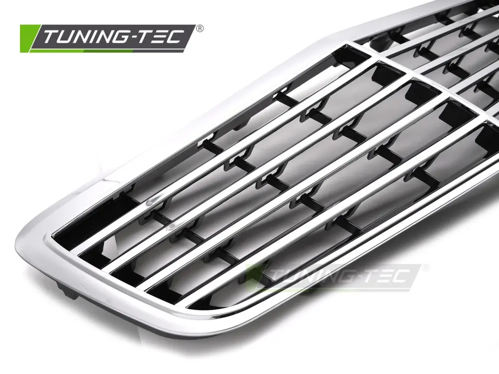 Front Grille Mercedes E-Class W211 / S211 06-09 Chrome Black – náhľad 3
