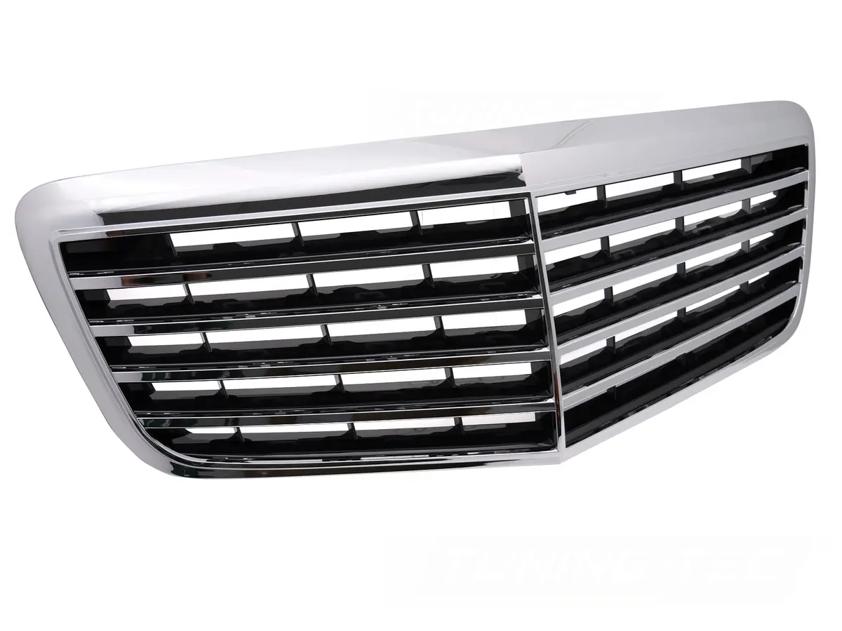 Front Grille Mercedes E-Class W211 / S211 06-09 Chrome Black