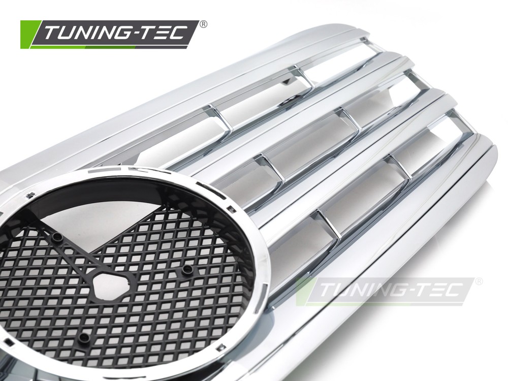 Front Grille Mercedes E-Class W211 / S211 06-09 CL Style Chrome – náhľad 3