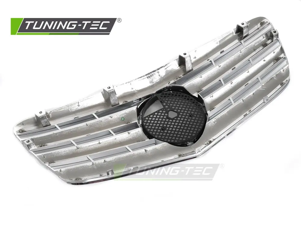 Front Grille Mercedes E-Class W211 / S211 06-09 CL Style Chrome – náhľad 4