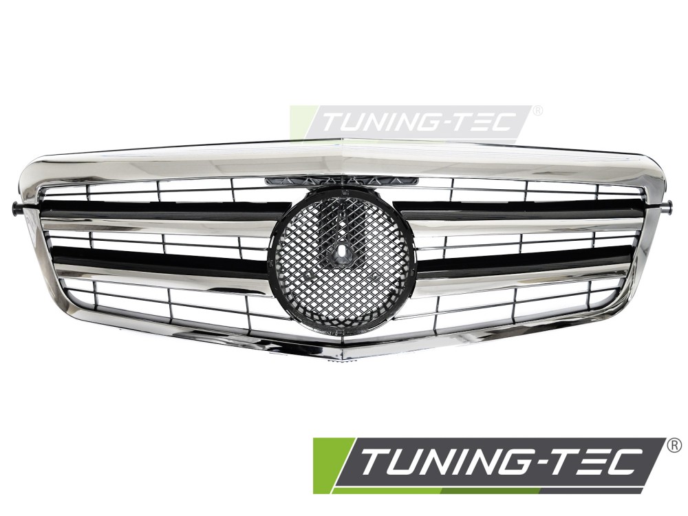 Front Grille Mercedes E-Class W212 / S212 09-13 CL Style Black-Chrome – náhľad 2