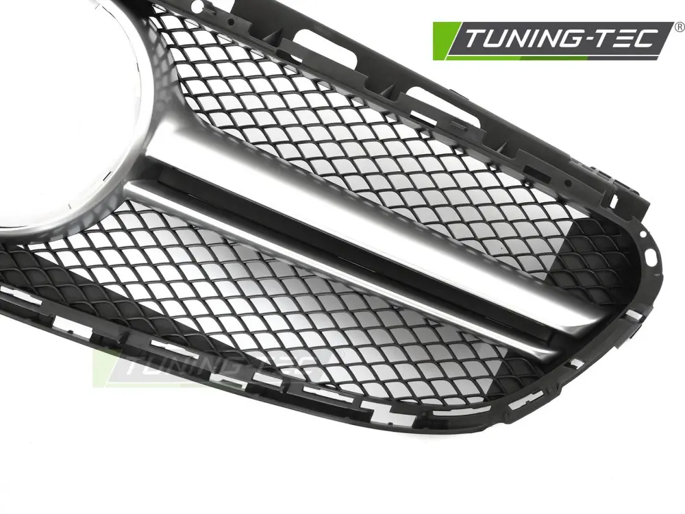 Front Grille Mercedes E-Class W212 / S212 13-16 Black-Silver – náhľad 3