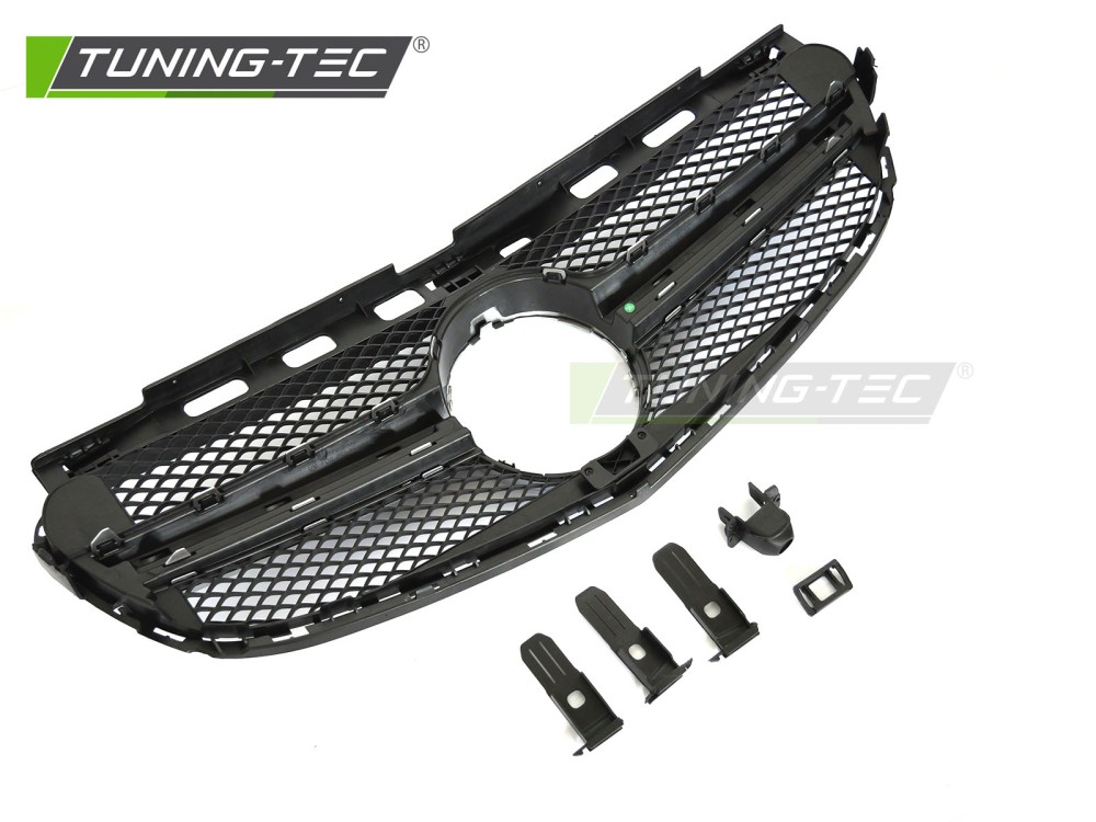 Front Grille Mercedes E-Class W212 / S212 13-16 Black-Silver – náhľad 4