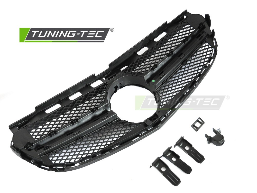 Front Grille Mercedes E-Class W212 / S212 13-16 Glossy Black – náhľad 3