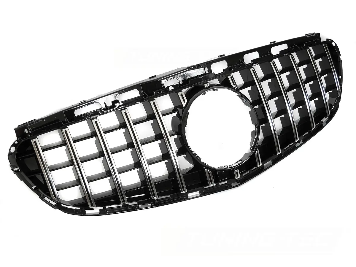 Front Grille Mercedes E-Class W212 / S212 13-16 GT Style Chrome Black