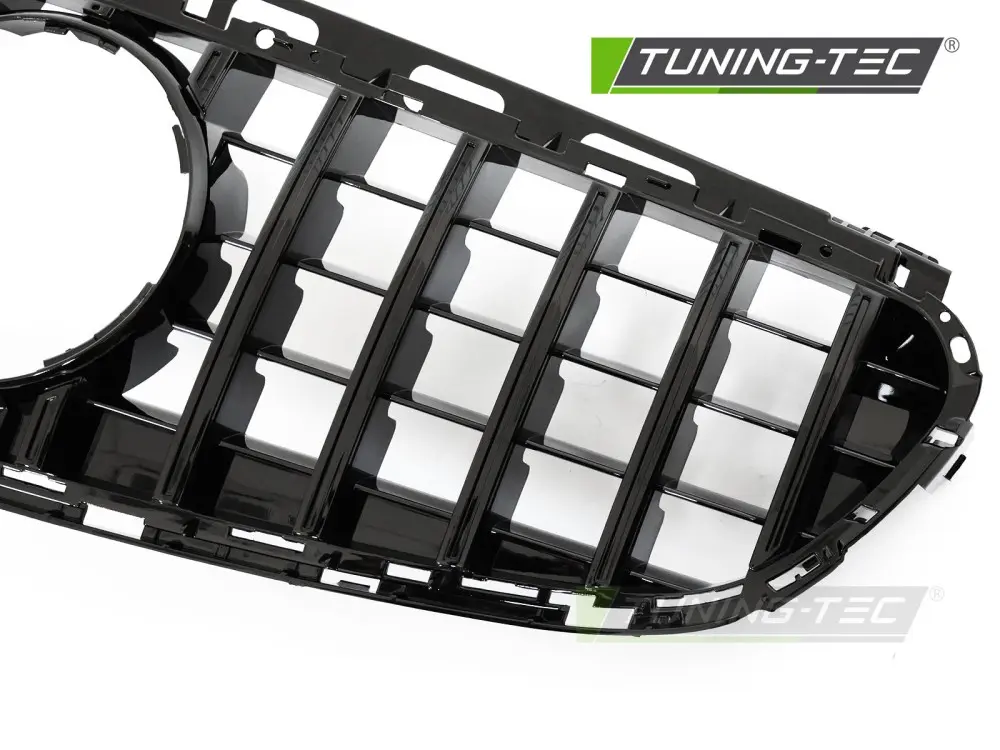 Front Grille Mercedes E-Class W212 / S212 13-16 GT Style Glossy Black – náhľad 3