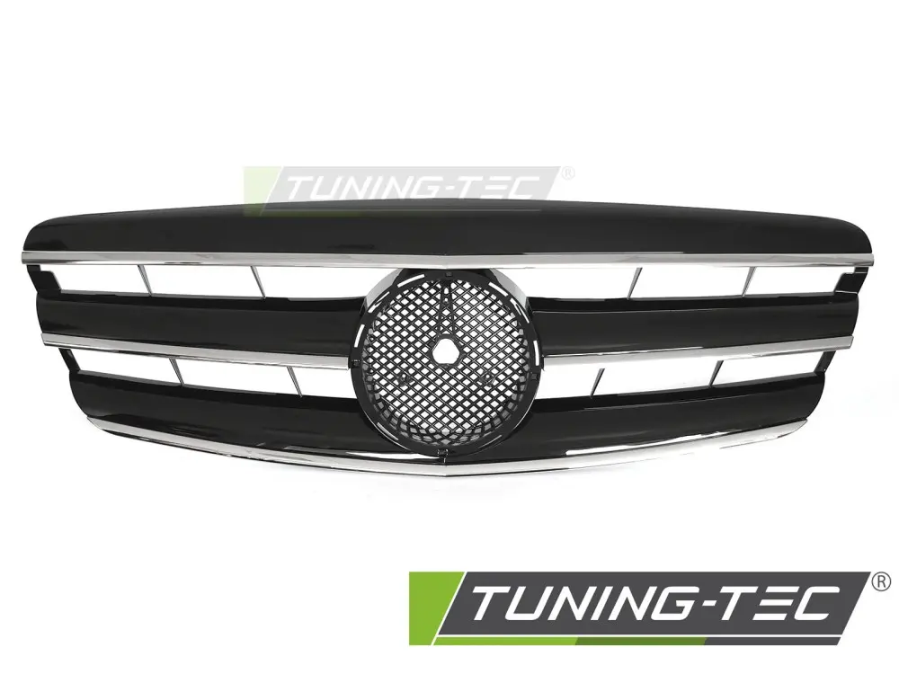 Front Grille Mercedes S-Class W221 05-09 GT Style Black Chrome – náhľad 2