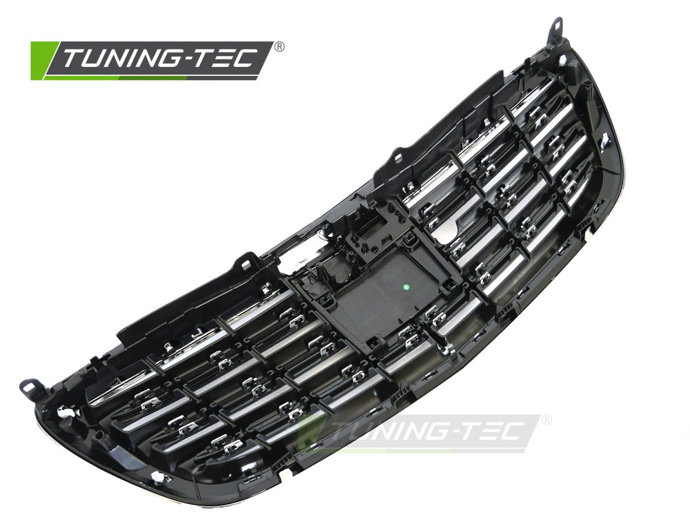 Front Grille Mercedes S-Class W222 13-17 Black-Chrome – náhľad 4