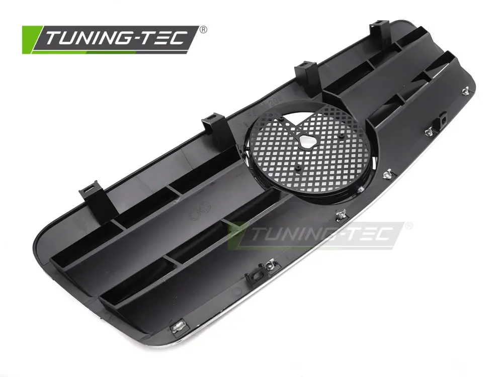 Front Grille Mercedes CLK W208 96-02 CL Style Black-Chrome – náhľad 4
