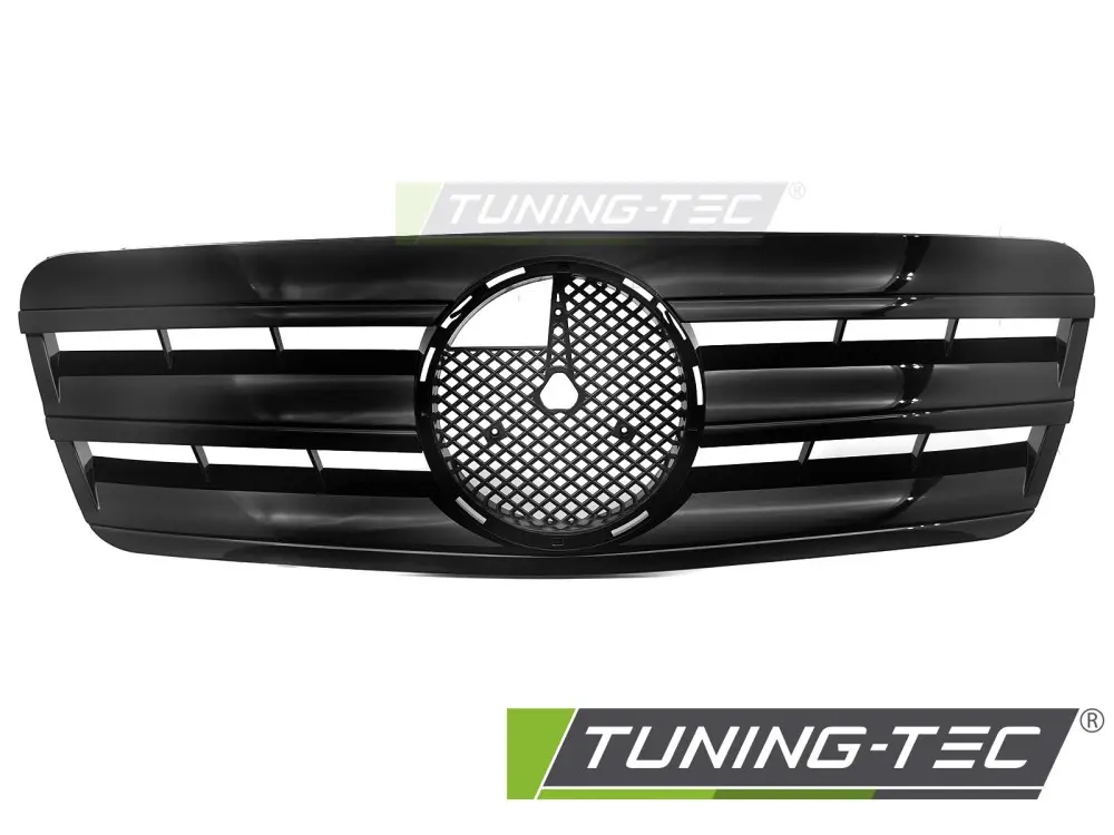 Front Grille Mercedes CLK W208 96-02 CL Style Glossy Black – náhľad 2
