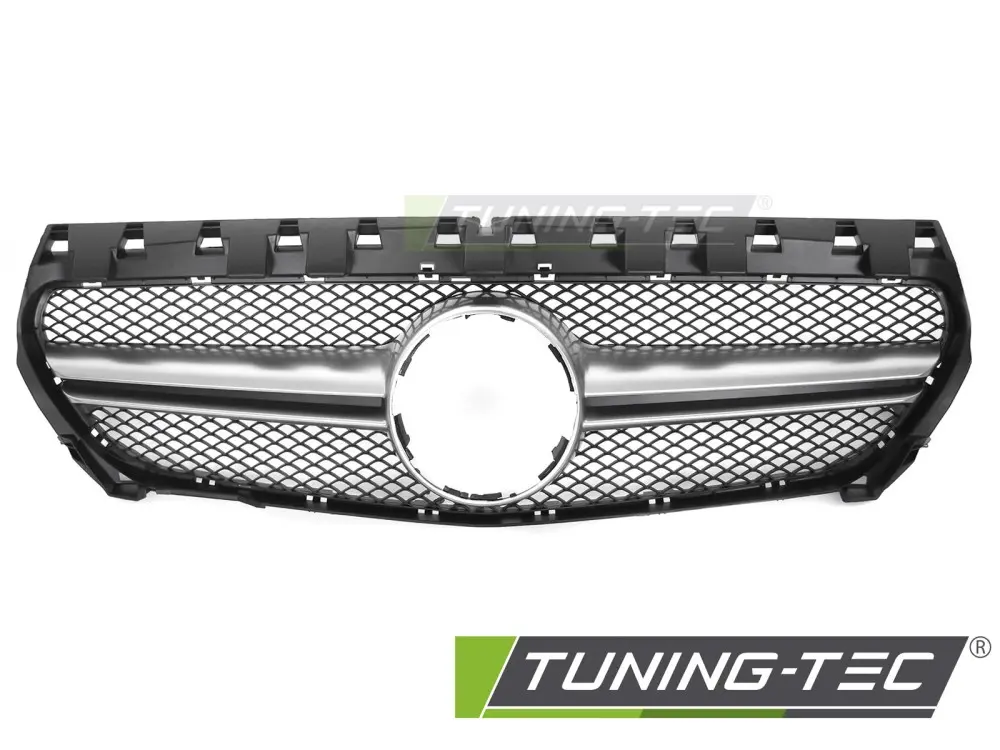 Front Grille Mercedes CLA W117 13-19 Black-Silver – náhľad 2