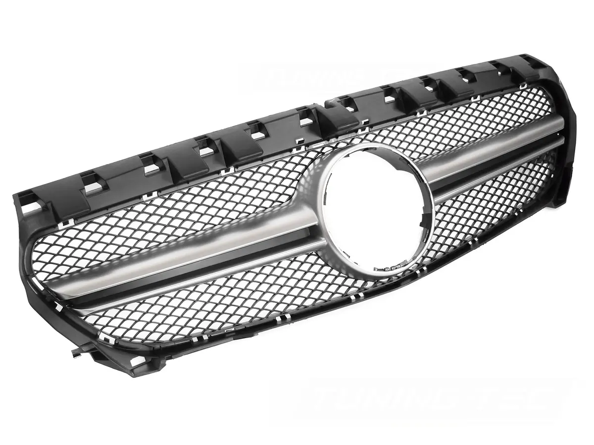 Front Grille Mercedes CLA W117 13-19 Black-Silver