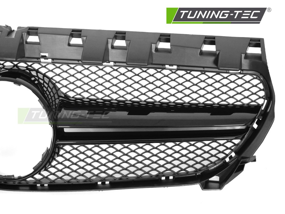 Front Grille Mercedes CLA W117 13-19 Glossy Black – náhľad 3