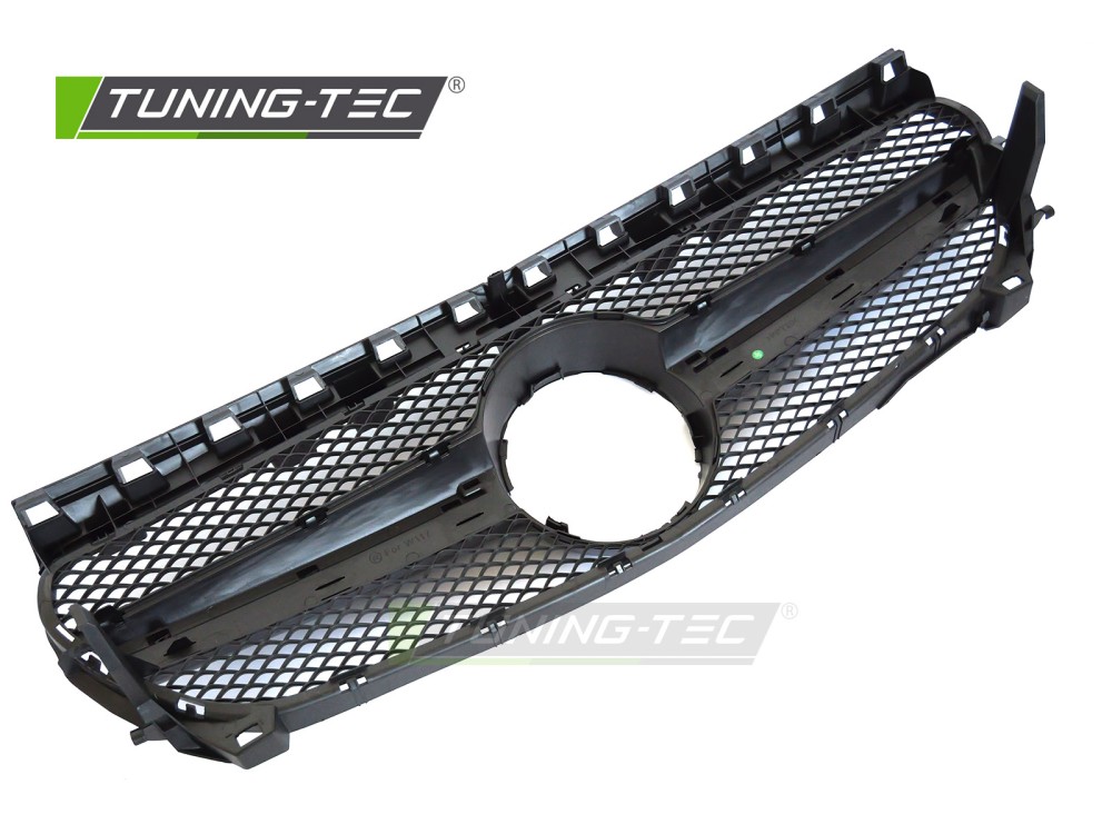 Front Grille Mercedes CLA W117 13-19 Glossy Black – náhľad 4