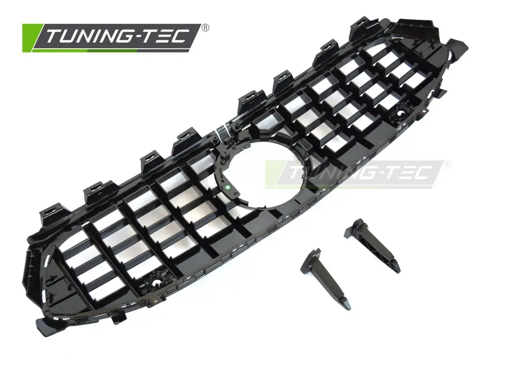 Front Grille Mercedes CLA W118 23-25 GT Style Black-Chrome – náhľad 4