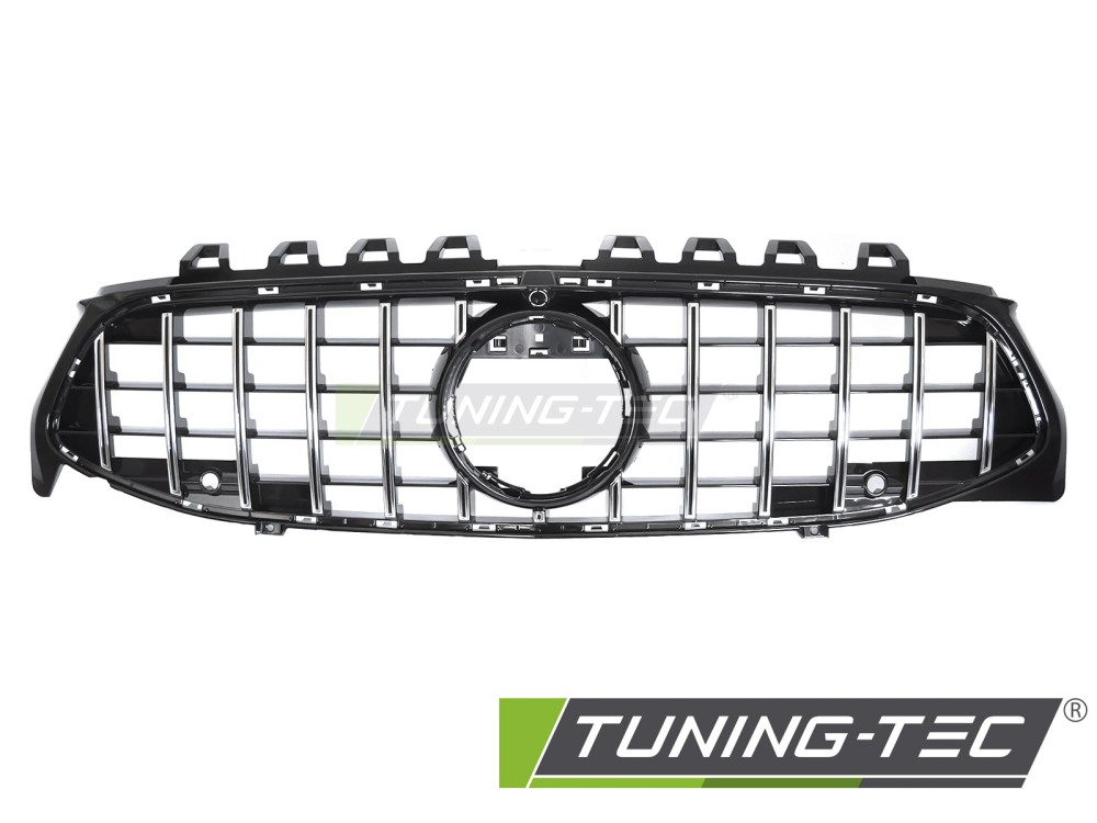 Front Grille Mercedes CLA W118 19-23 GT Style Black-Chrome – náhľad 2