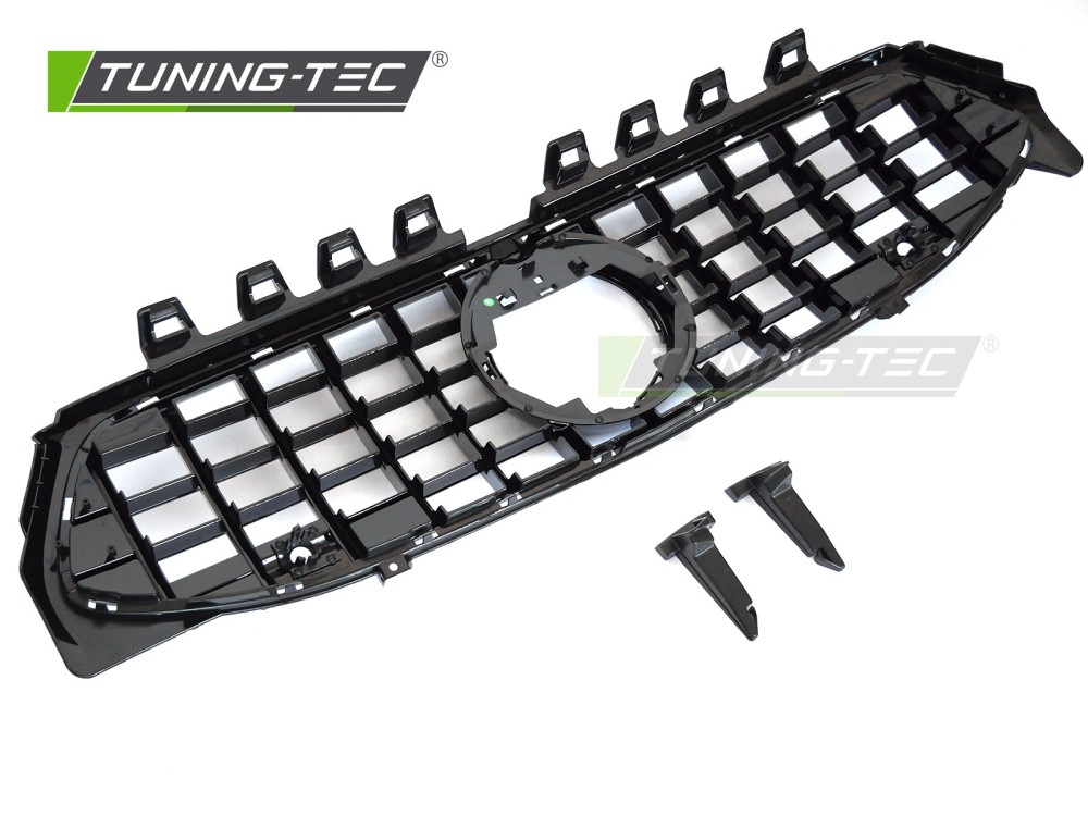 Front Grille Mercedes CLA W118 19-23 GT Style Glossy Black – náhľad 4