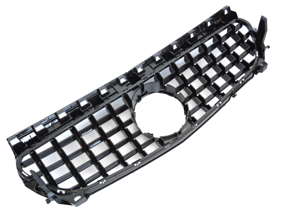 Front Grille Mercedes CLA W117 13-19 GT Style Black-Chrome – náhľad 4