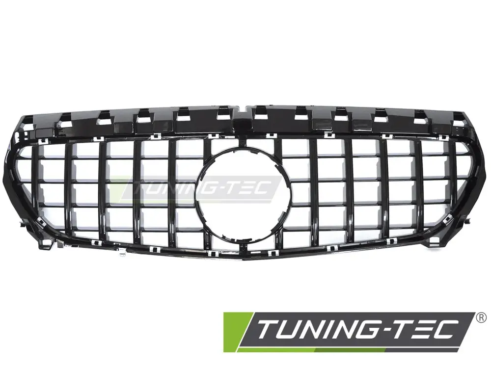 Front Grille Mercedes CLA W117 13-19 GT Style Glossy Black – náhľad 2