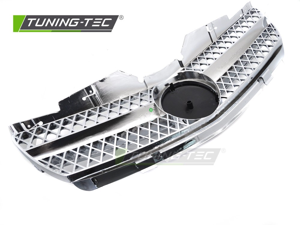 Front Grille Mercedes SL R230 01-06 Sport Chrome – náhľad 4