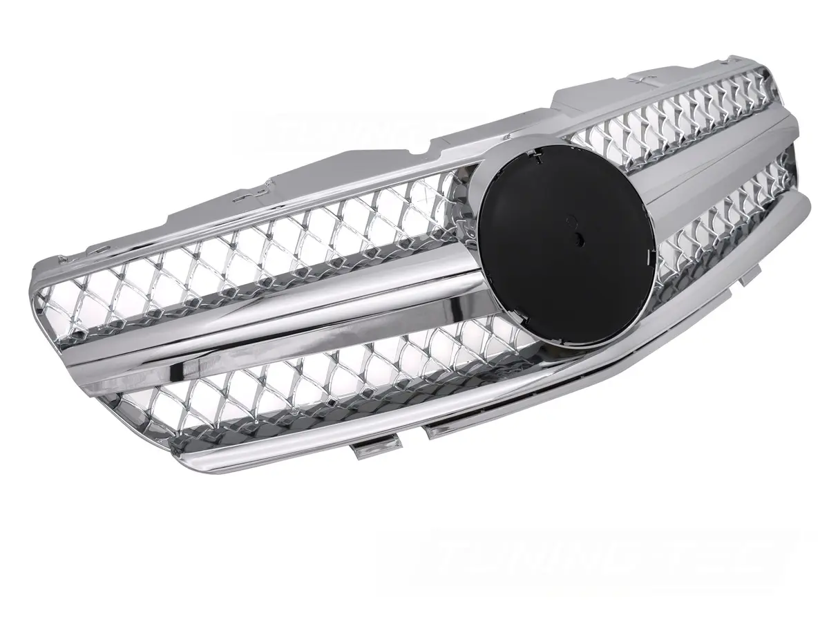 Front Grille Mercedes SL R230 01-06 Sport Chrome