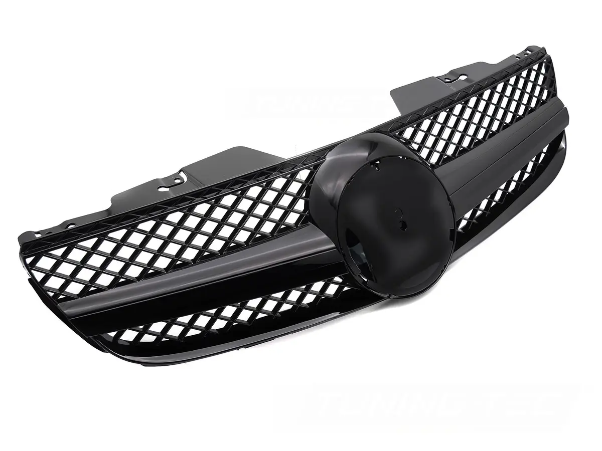 Front Grille Mercedes SL R230 06-08 Sport Glossy Black