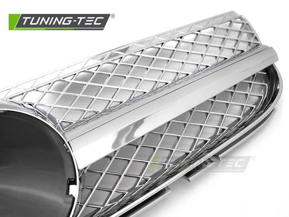 Front Grille Mercedes SL R230 06-08 Sport Chrome – náhľad 3