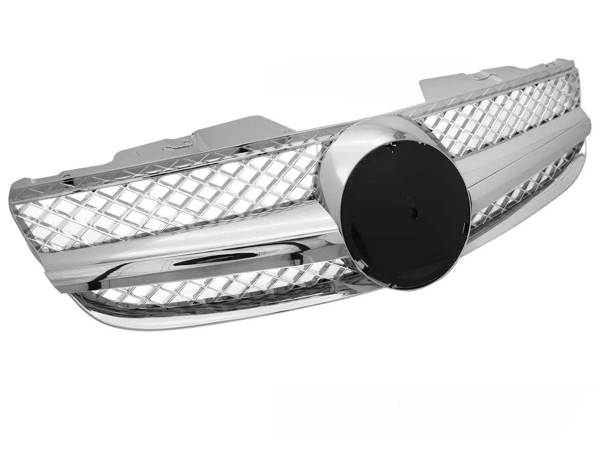 Front Grille Mercedes SL R230 06-08 Sport Chrome