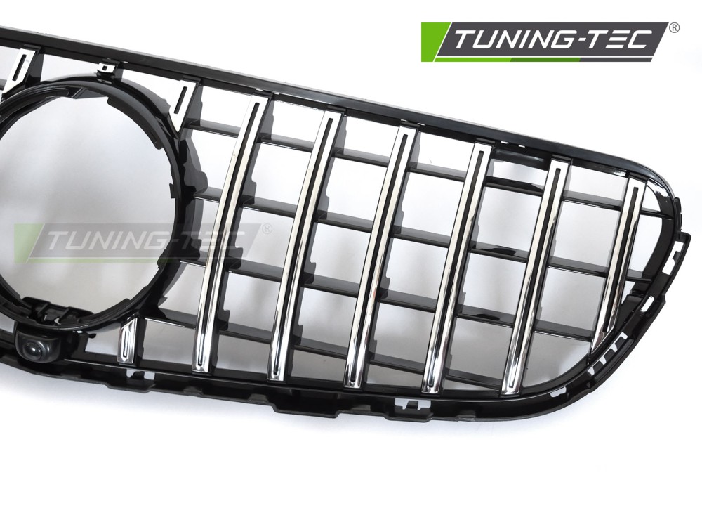Front Grille Mercedes GLC W253 15-18 GT Style Black-Chrome with Camera Hole – náhľad 3