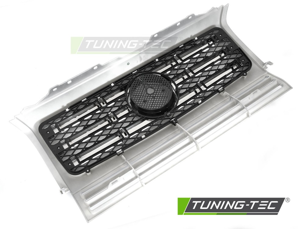 Front Grille Mercedes G-Class W463 90-12 CL Style Silver-Chrome – náhľad 4