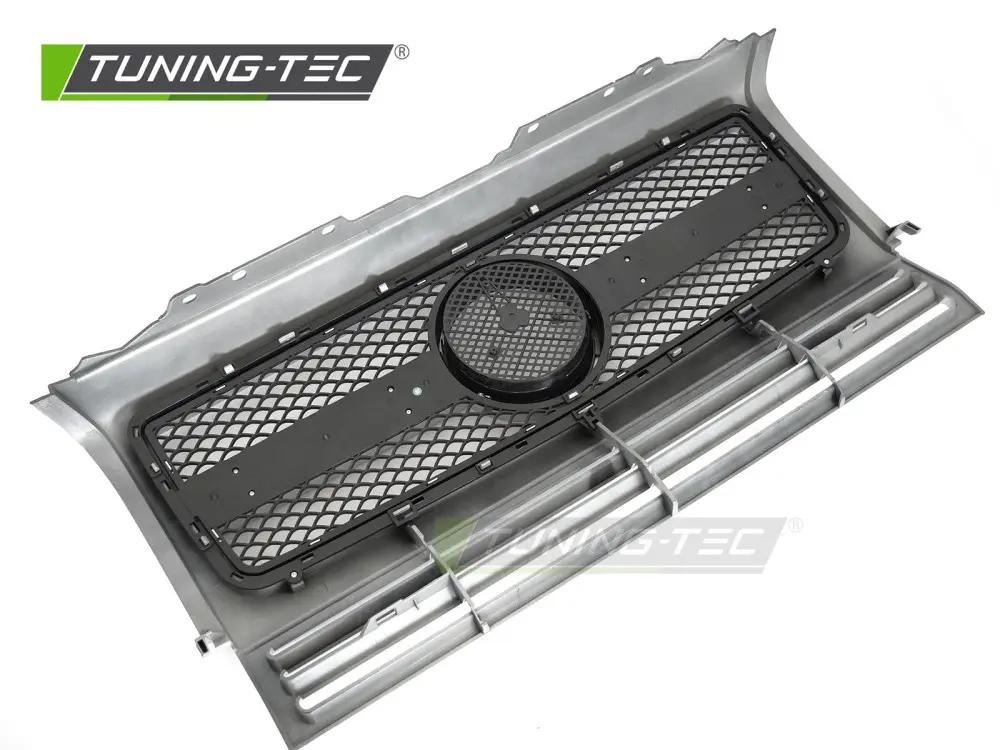 Front Grille Mercedes G-Class W463 90-12 SL Style Silver-Chrome – náhľad 4