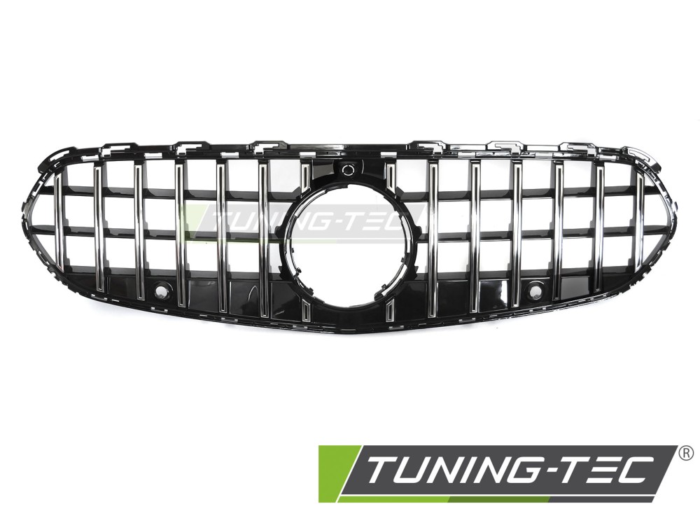 Front Grille Mercedes C-Class W206 / S206 21- GT Style Chrome Black – náhľad 2