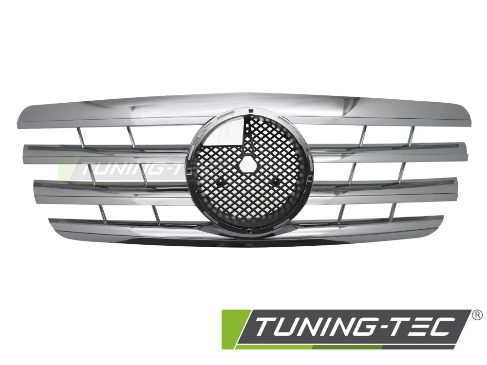 Front Grille Mercedes W210 / S210 99-03 CL Style Chrome – náhľad 2