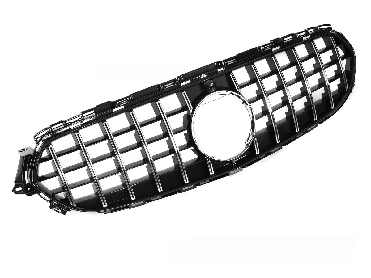 Front Grille Mercedes E-Class W213 / S213 20-23 GT Style Chrome-Black