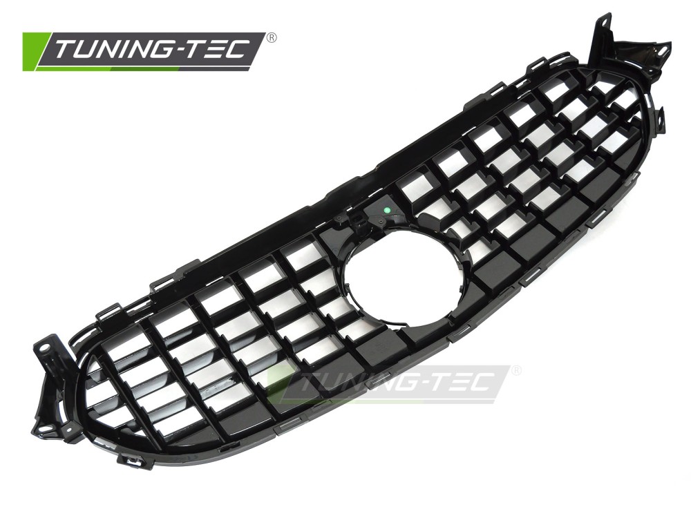 Front Grille Mercedes E-Class W213 / S213 20-23 GT Style Glossy Black – náhľad 4