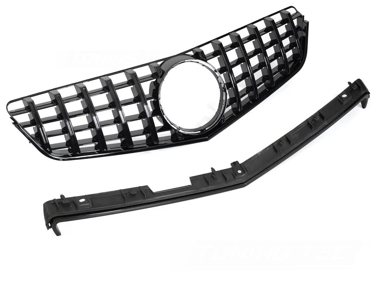 Front Grille Mercedes E-Class C207 / A207 09-13 GT Style Glossy Black
