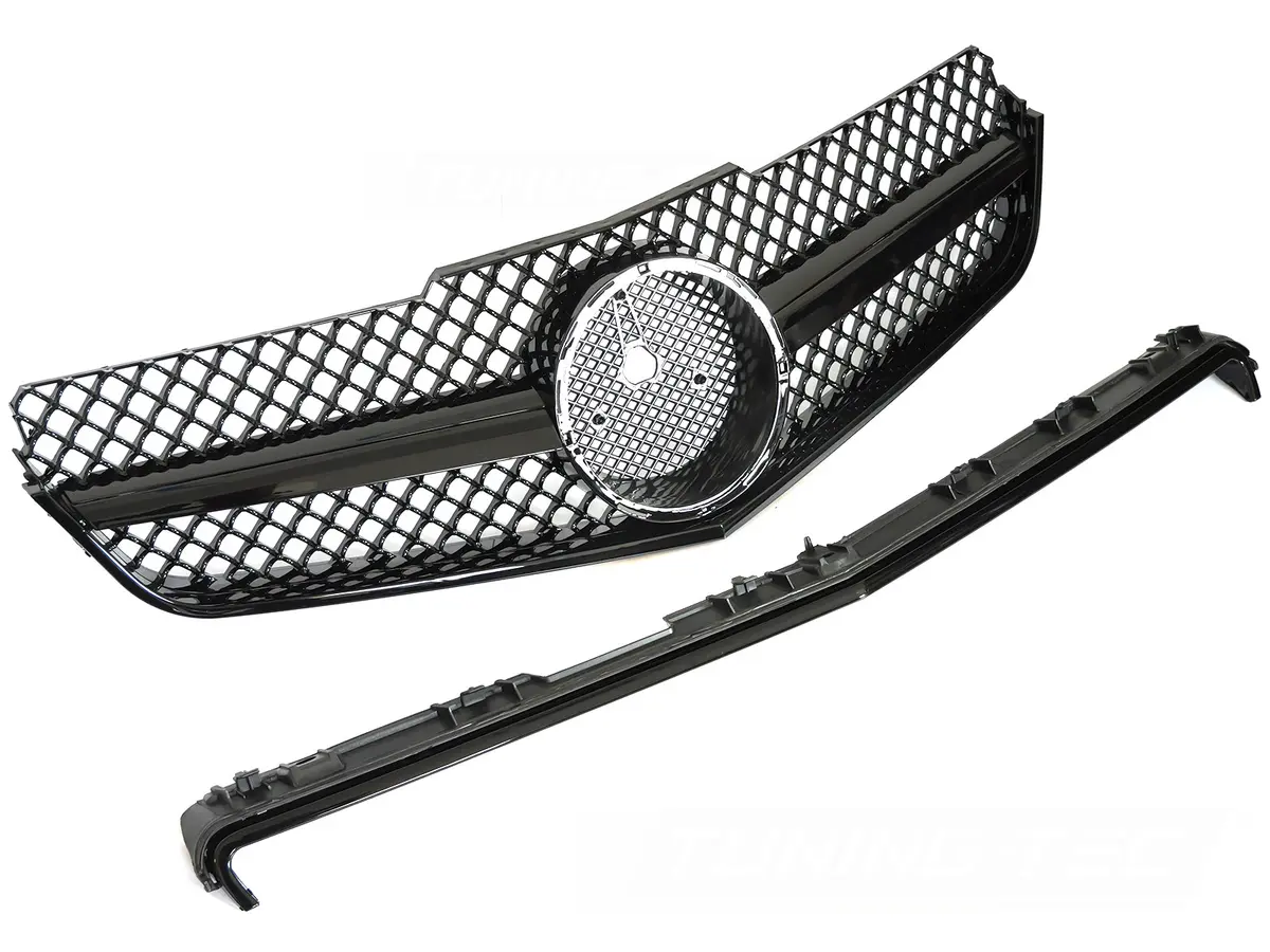 Front Grille Mercedes E-Class C207/A207 09-13 SL Style Glossy Black