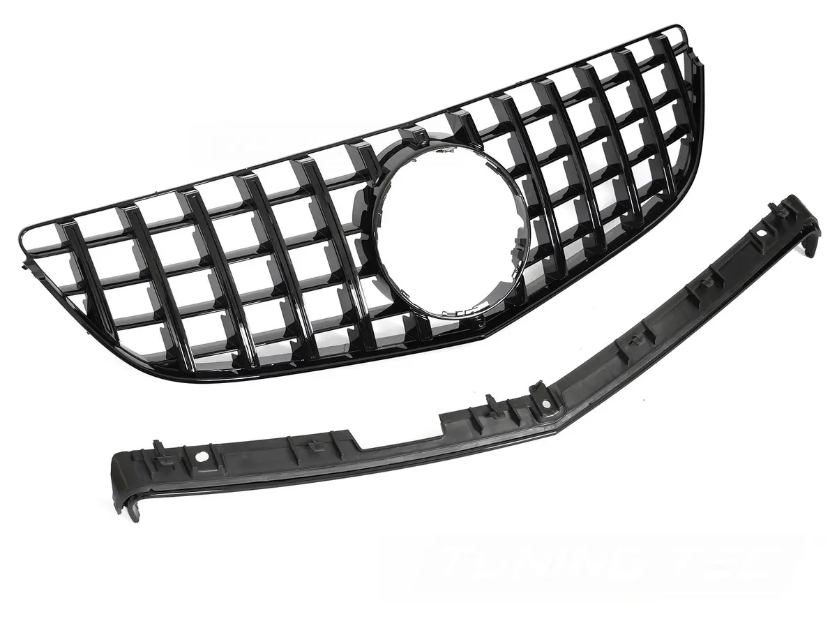 Front Grille Mercedes E-Class C207 / A207 13-17 GT Style Glossy Black