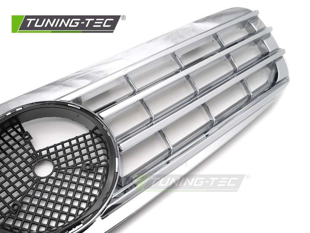 Front Grille Mercedes S-Class W220 98-02 CL Style Chrome – náhľad 3
