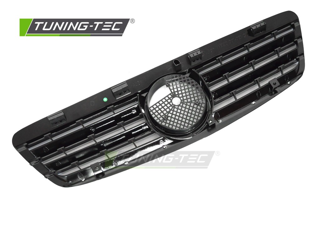 Front Grille Mercedes S-Class W220 98-02 CL Style Chrome Black – náhľad 4
