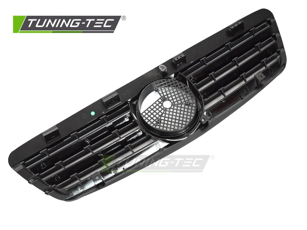 Front Grille Mercedes S-Class W220 98-02 CL Style Glossy Black – náhľad 4