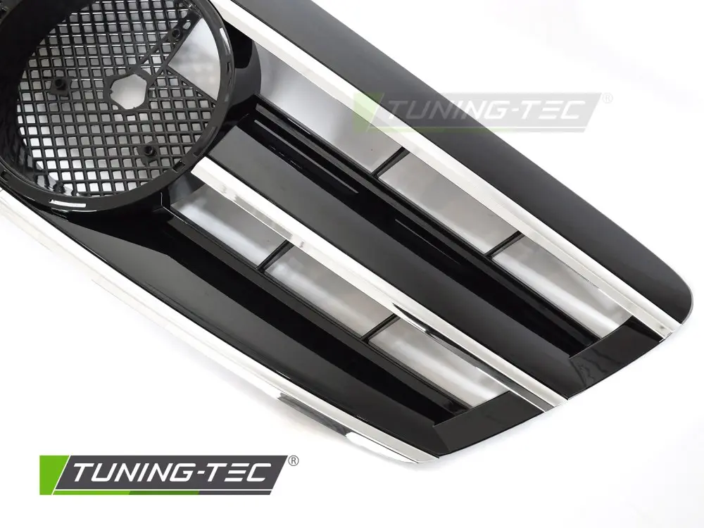 Front Grille Mercedes S-Class W220 02-05 CL Style Chrome Black – náhľad 3