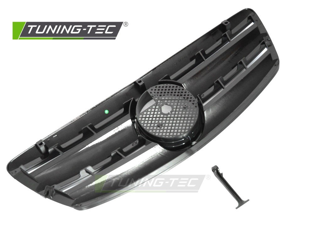 Front Grille Mercedes S-Class W220 02-05 CL Style Glossy Black – náhľad 4