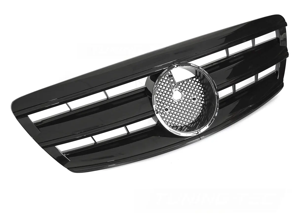 Front Grille Mercedes S-Class W220 02-05 CL Style Glossy Black